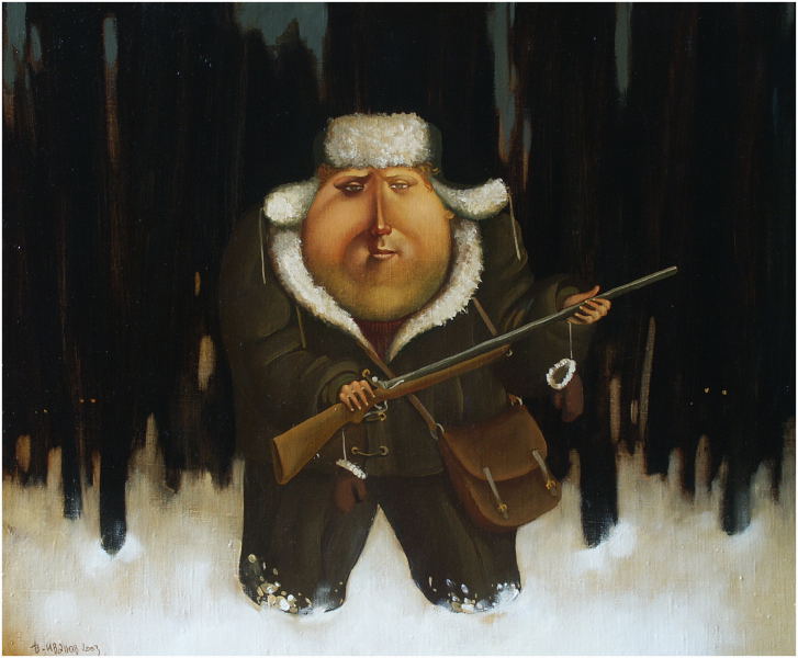 Hunter, 2003, Painter - Ivanov Boris Mikhailovich 