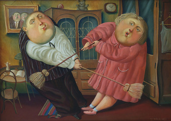 Family blow-up, 2010, Painter - Ivanov Boris Mikhailovich 