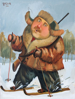 Hunter, 2010, Painter - Ivanov Boris Mikhailovich 