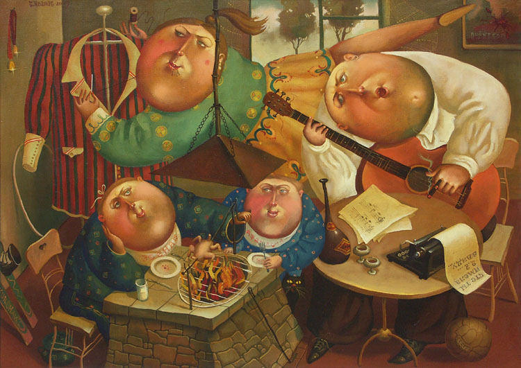A. Kortnev's family, 2007, Painter - Ivanov Boris Mikhailovich 
