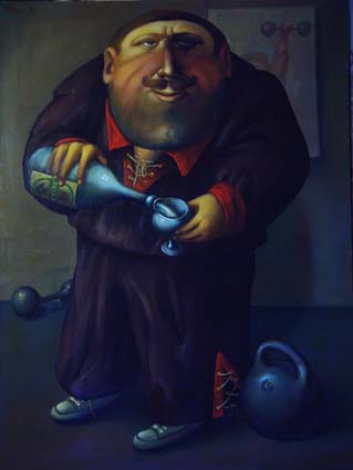 Силач, 2002, Художник - Иванов Борис Михайлович 