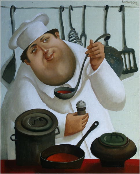 Cook, 2004, Painter - Ivanov Boris Mikhailovich 