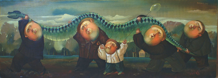Борьба с зеленым змием , 2010, Художник - Иванов Борис Михайлович 
