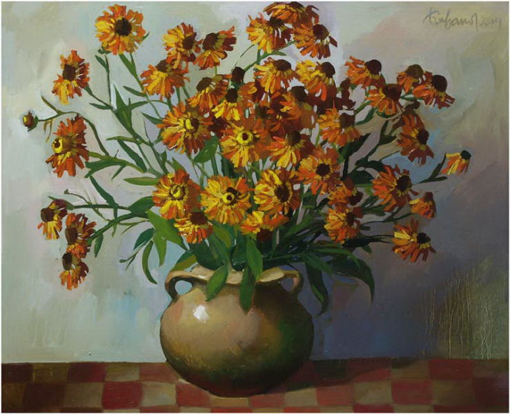 Цветы, 2004, Художник - Иванов Борис Михайлович