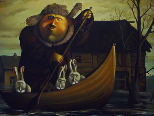 Дед Мазай, 2002, Художник - Иванов Борис Михайлович 