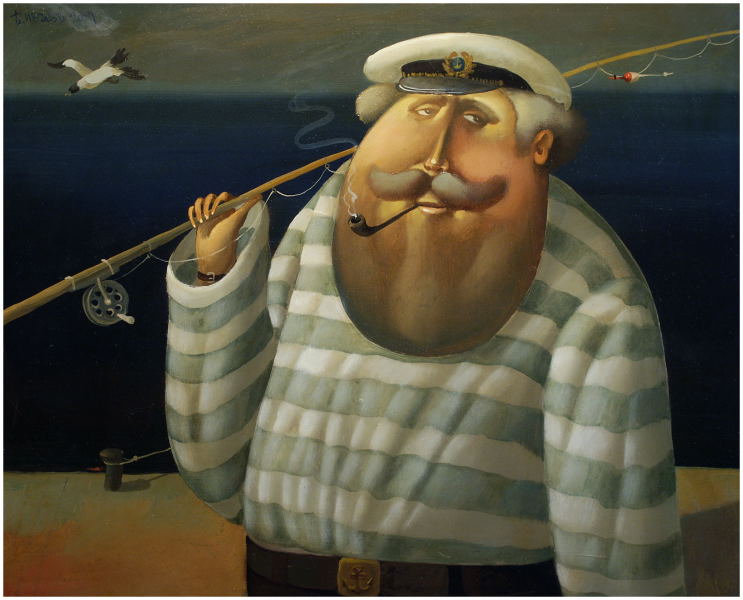 Old Captain, 2005, Painter - Ivanov Boris Mikhailovich 