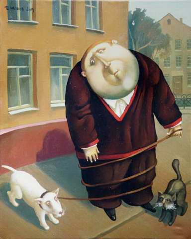 Pibull-cat, 2003, Painter - Ivanov Boris Mikhailovich 