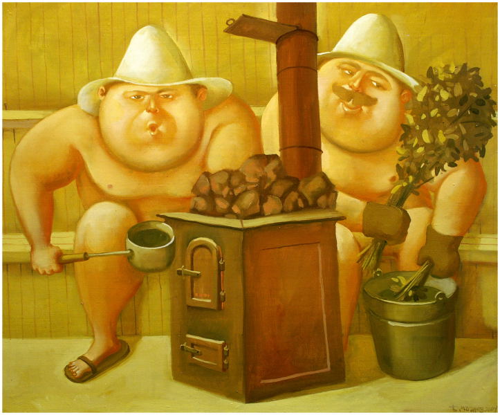 Steam room, 2005, Painter - Ivanov Boris Mikhailovich 