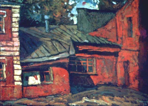 Switch on the Krymskaya naberezhnaya , 2003, Painter - Ivanov Boris Mikhailovich 