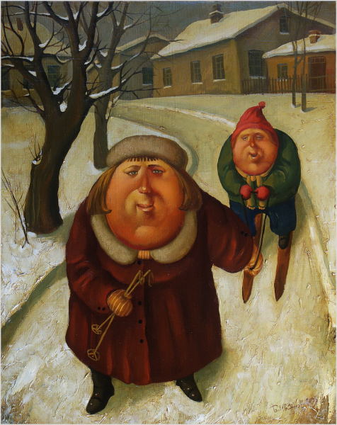 Walking, 2004, Painter - Ivanov Boris Mikhailovich 