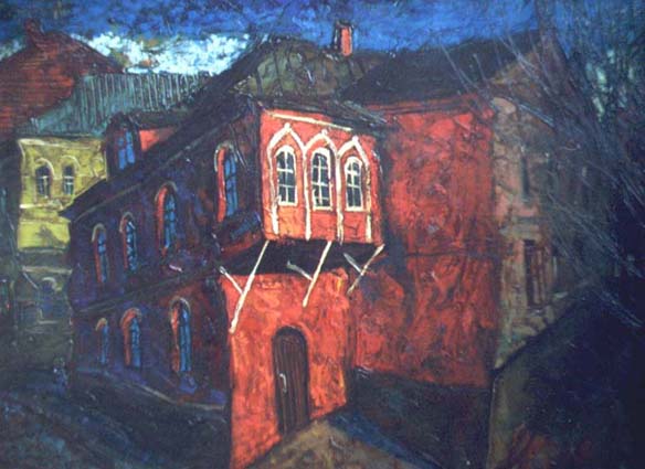 Gzhelsky pereulok, 1990, 2003, Painter - Ivanov Boris Mikhailovich 