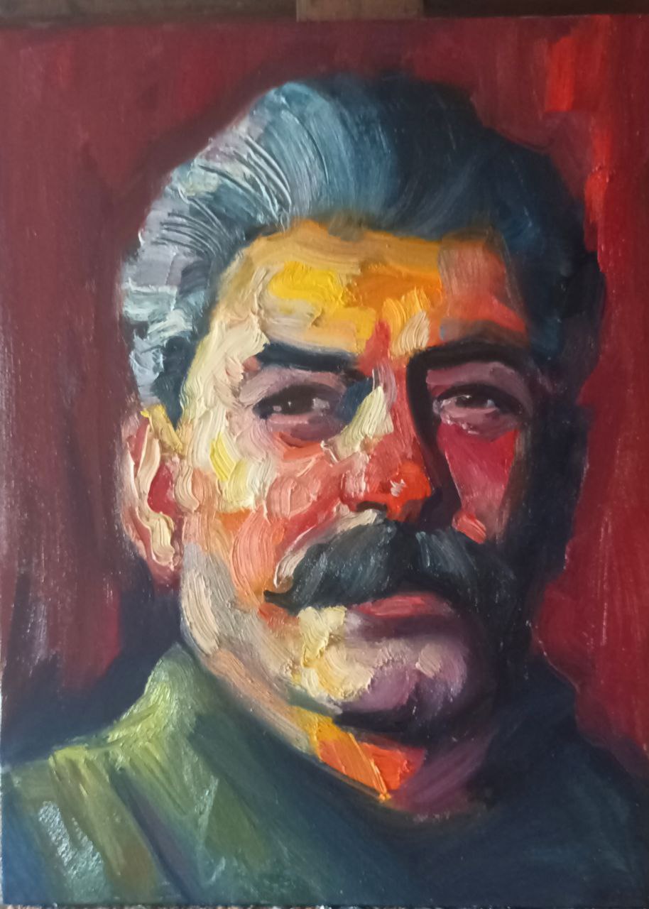 И. Сталин. , 2022, Художник - Иванов Борис Михайлович 