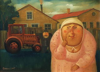 Collective farm, 2006, Painter - Ivanov Boris Mikhailovich 