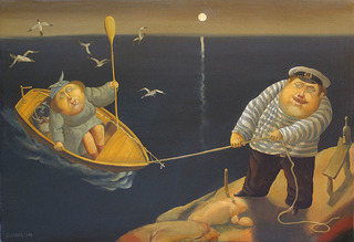 Fisherwoman, 2011, Painter - Ivanov Boris Mikhailovich 
