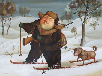 Hunter, 2010, Painter - Ivanov Boris Mikhailovich 