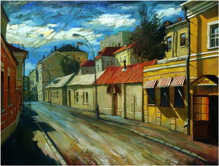 Mansurov pereulok, 2004, Painter - Ivanov Boris Mikhailovich 