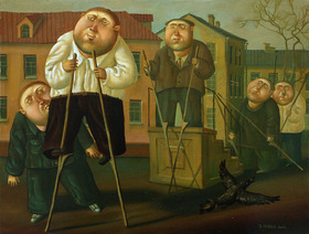 Stilts, 2006, Painter - Ivanov Boris Mikhailovich 