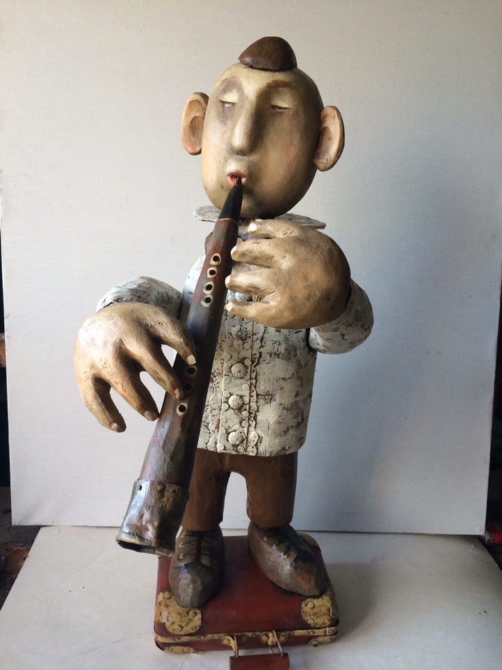 Boy with clarinet, 2015, Painter - Ivanov Boris Mikhailovich 