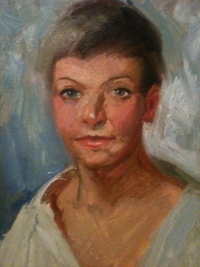 Dressing-gown portrait, 2013, Painter - Ivanov Boris Mikhailovich 