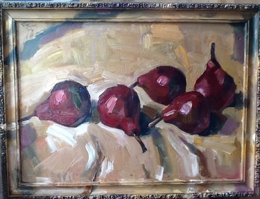 Red pears, 2016, Painter - Ivanov Boris Mikhailovich 